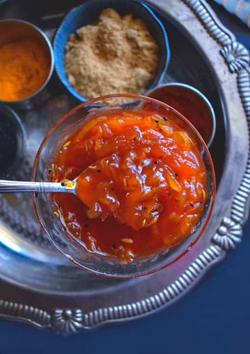 quick indian mango chutney