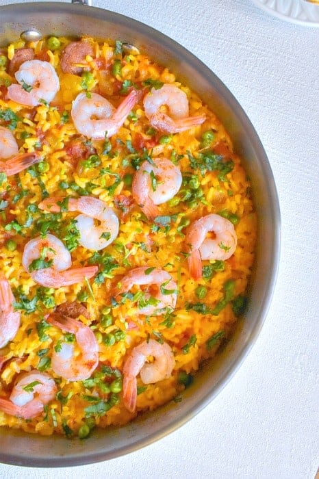 quick shrimp paella recipe