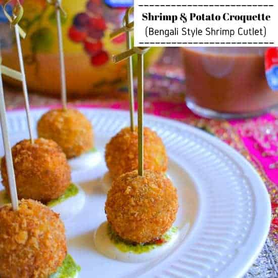 Shrimp and Potato Croquettes  Bengali Style Shrimp Cutlet  - 20