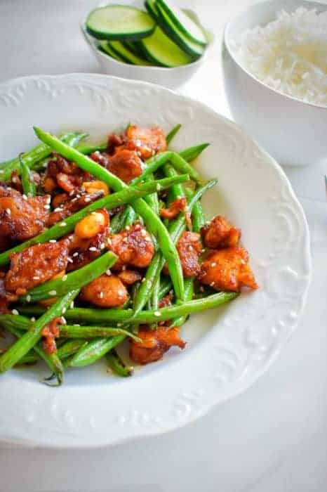 Thai String Rice Quick Thai String Beans and Chicken Recipe (Glutenfree) #thaifood