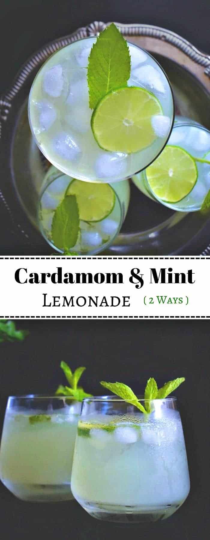 Cardamom and Mint Lemonade: #cardamom #lemonade #mint