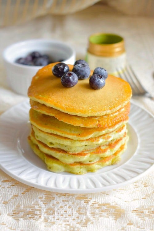 Coconut Matcha Green Tea Pancakes (Vegan-Glutenfree)