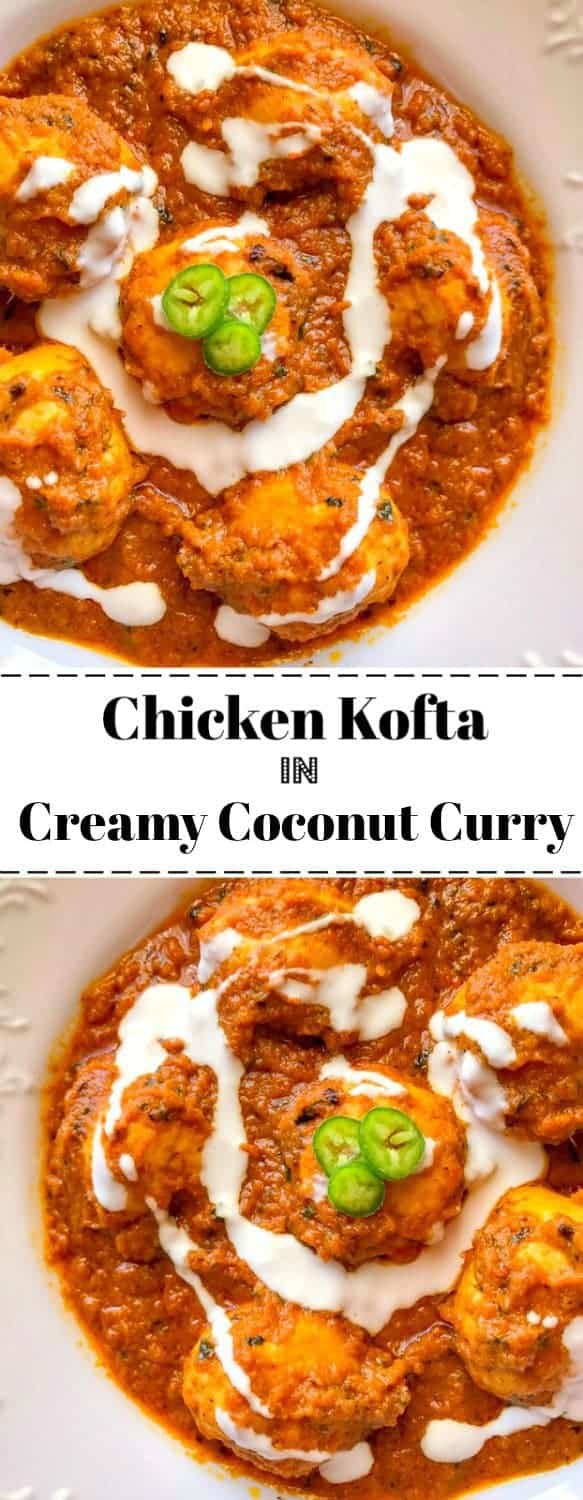 Chicken Meatballs in Coconut Curry Sauce