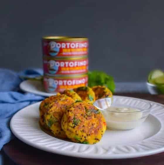 Curried Tuna Quinoa Patties (Canned Tuna, GF) without bread