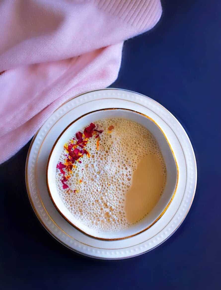 saffron rose chai tea recipe