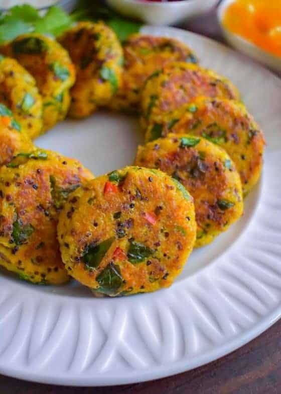 Curried Tuna Quinoa Patties (Canned Tuna, GF) without bread