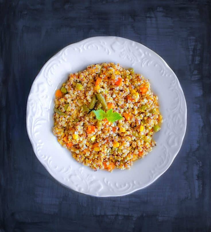 Vegetable Quinoa Pulao Instant Pot, Pressure Cooker & Stovetop Recipe