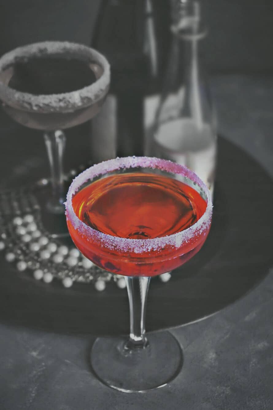 rose pomegranate cocktail