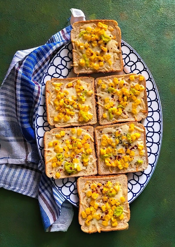 Cheese Corn Toast recipe