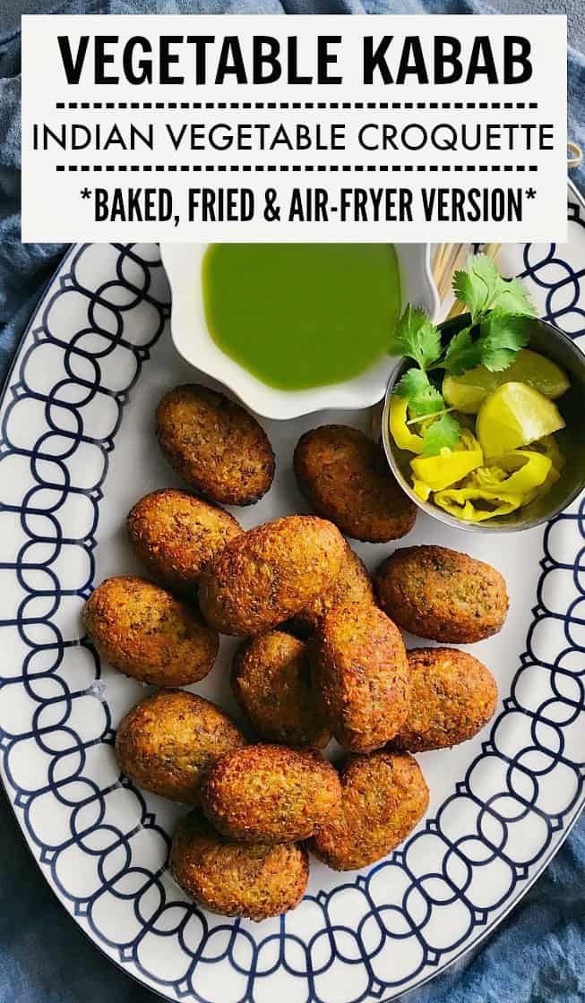 Vegetable Kabab - Indian Vegetable Croquette - Vegan Kebab #kabab #kebab