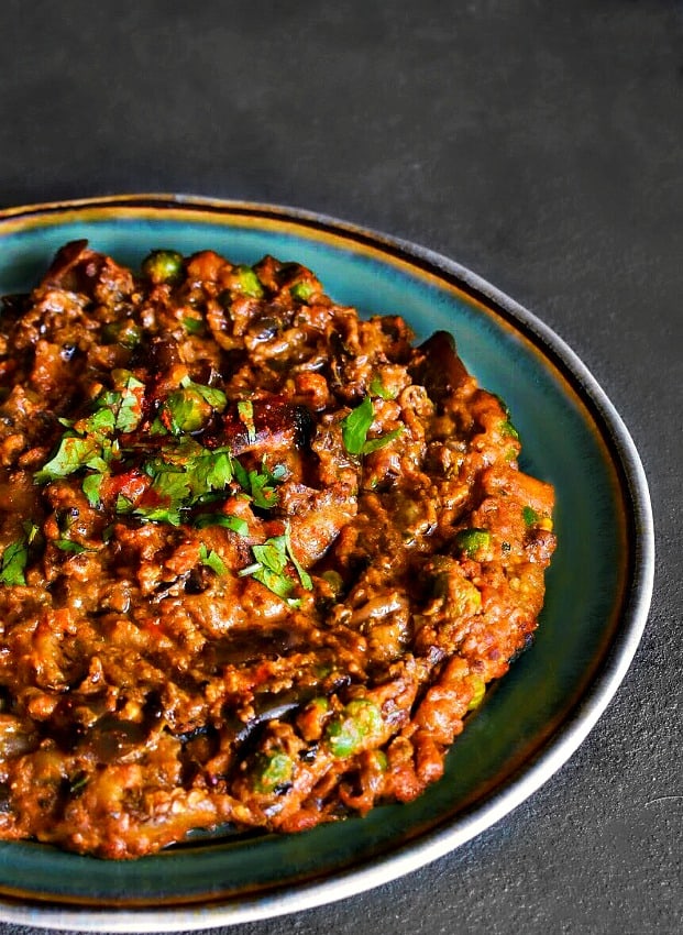 Mushroom Baingan Masala