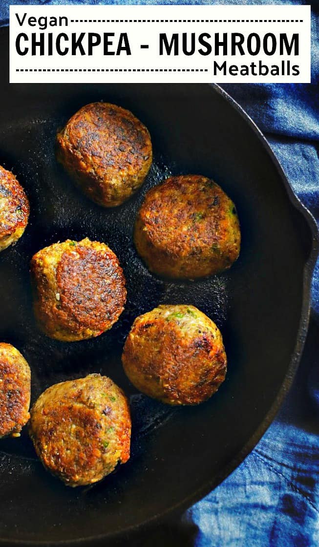 Chickpea Mushroom Meatballs