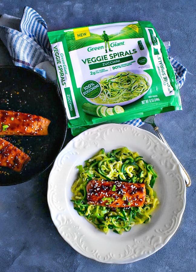 sweet spicy teriyaki salmon with zoodles-1