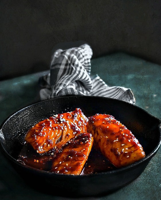 Sweet Spicy Teriyaki Salmon Recipe -1