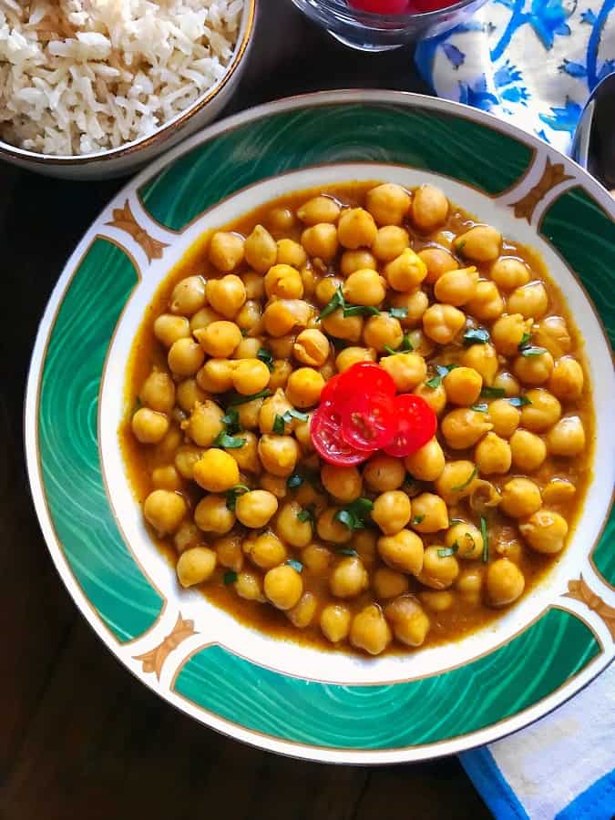 Instant Pot Indian Chickpeas Curry