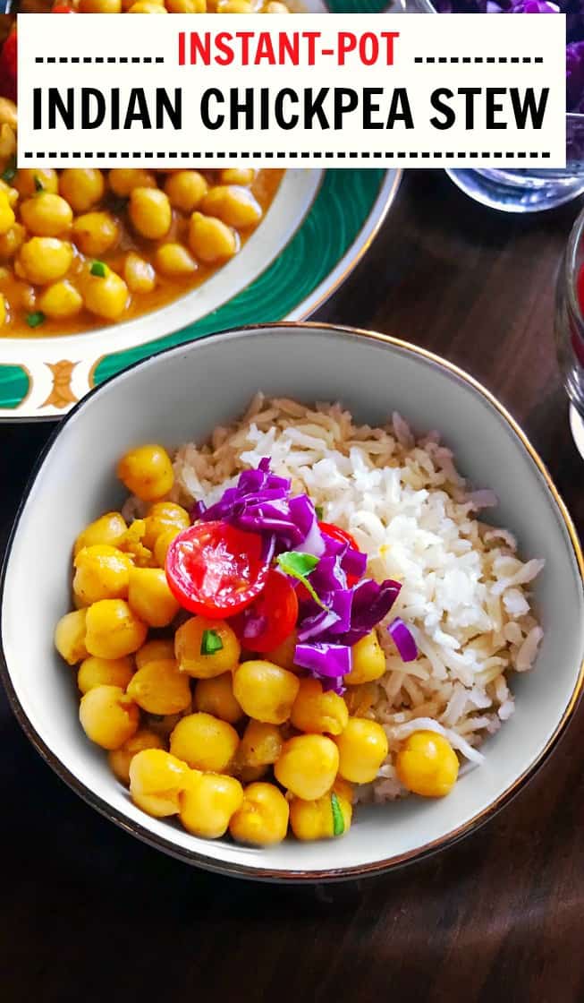 Instant Pot Chana Masala - Instant Pot Indian Chickpea Stew #chickpeastew #chickpea