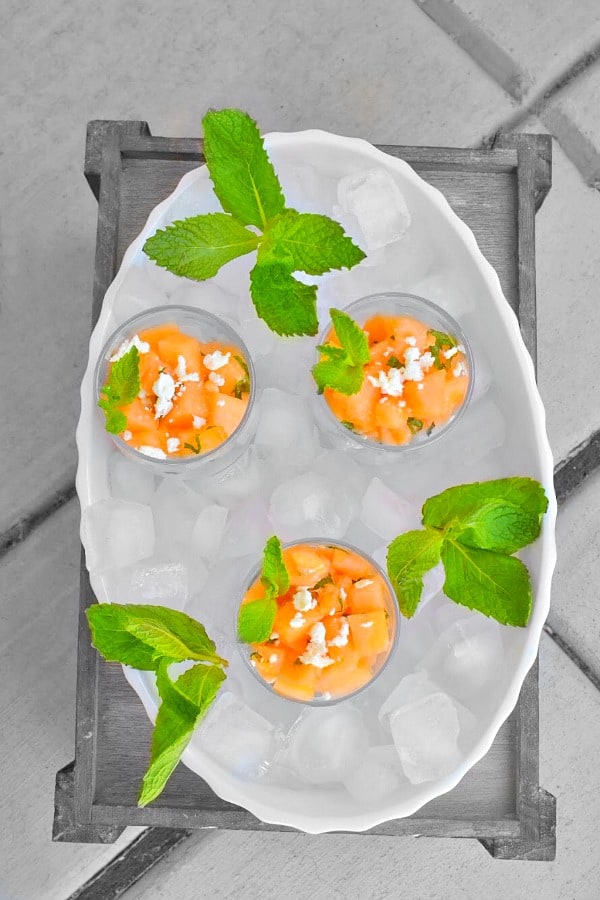 Melon Mint Cantaloupe Salad