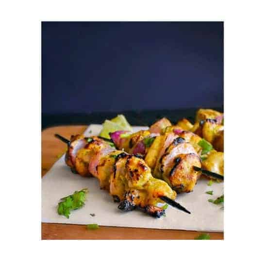 Murg Malai Tikka Recipe (Indian Chicken Skewers) 