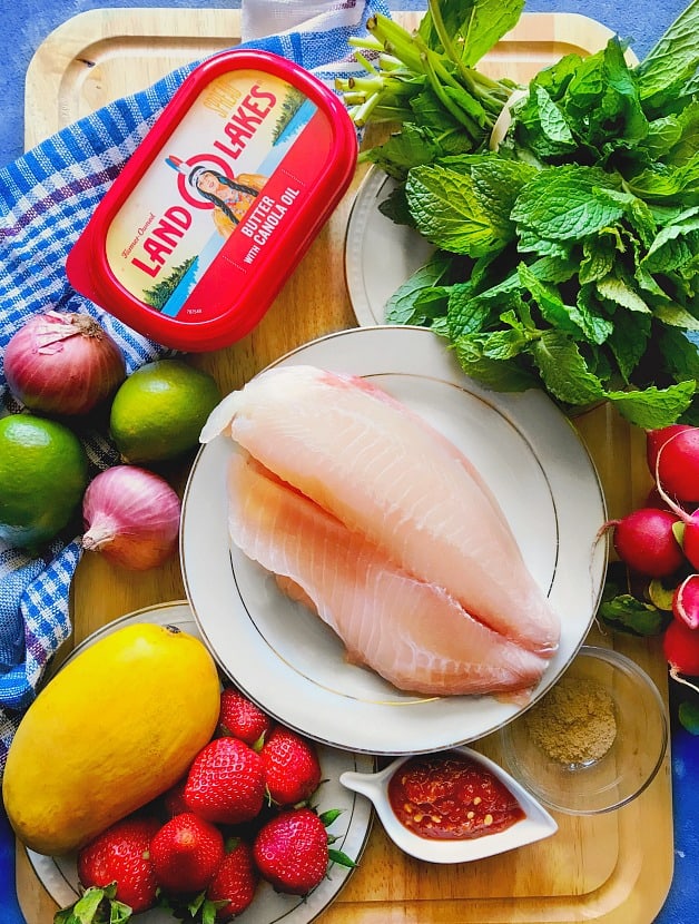 Pan Seared Fish ingredients