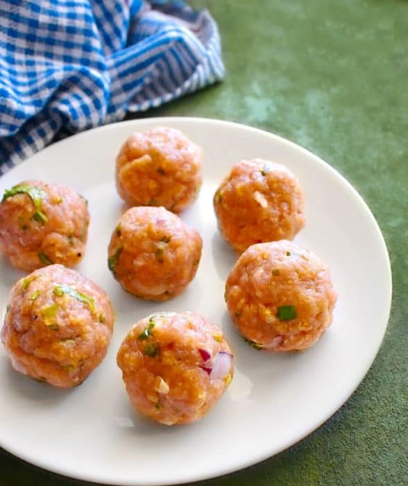 Quick Mango Habanero Pork Meatballs porkmeatballs chinese