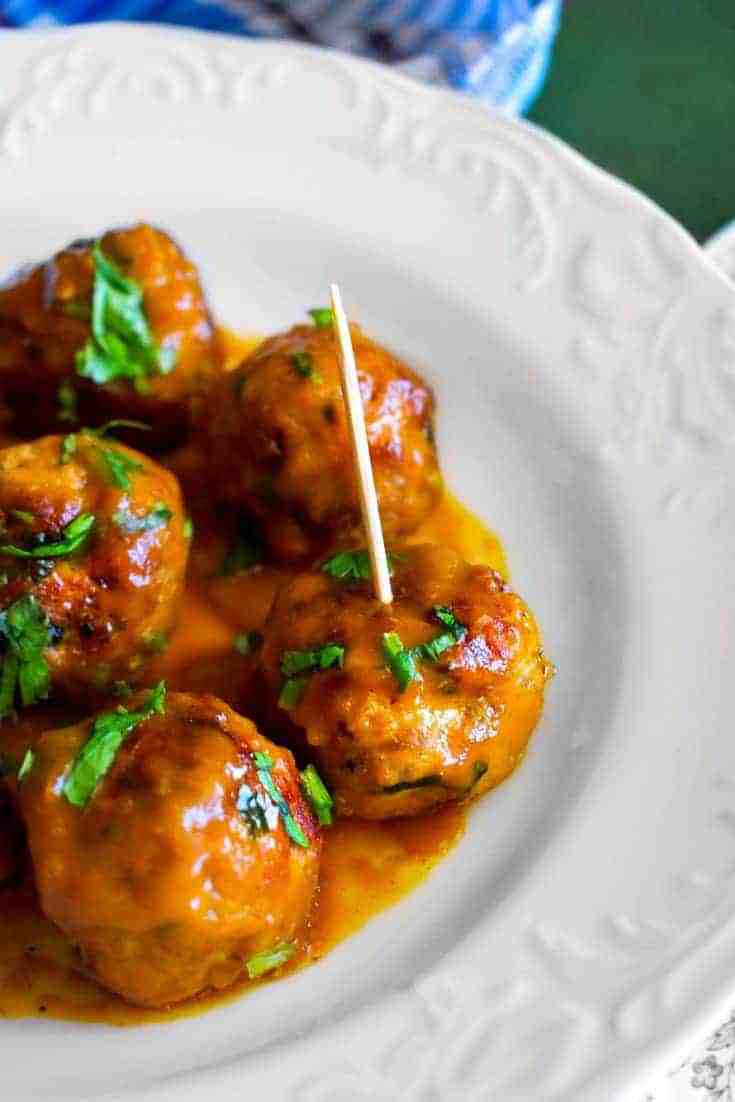 Quick Mango Habanero Pork Meatballs porkmeatballs chinese