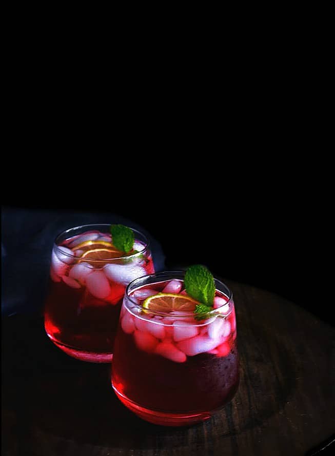 Skinny Hibiscus Gin Fizz (Keto Recipe)