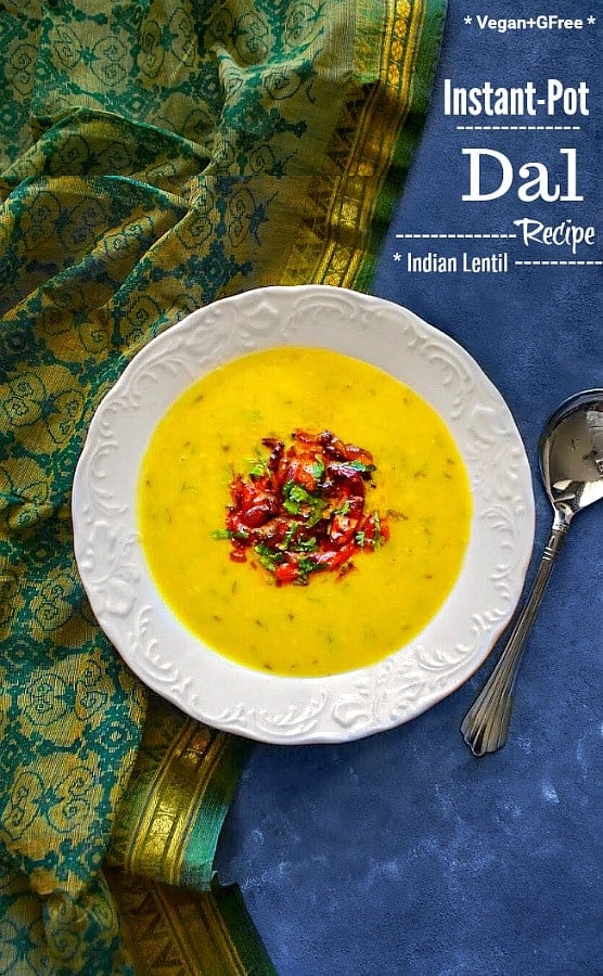 Instant Pot Dal Recipe: #instantpot #dal #lentil #indianfood #vegan #glutenfree