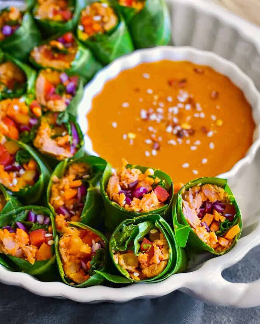 Thai Vegetable Tuna Rolls