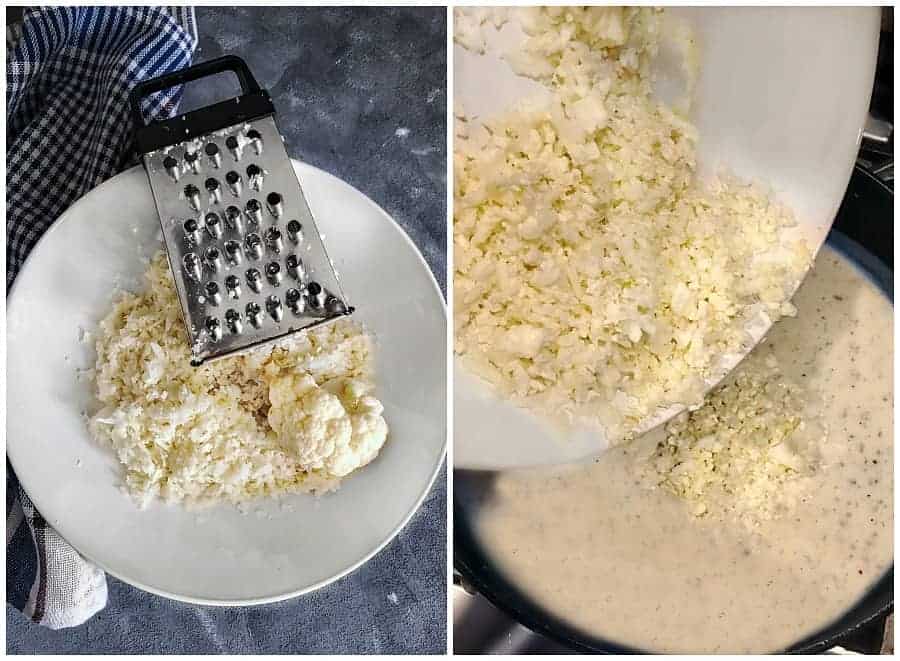 how to make cauliflower rice using fresh cauliflower