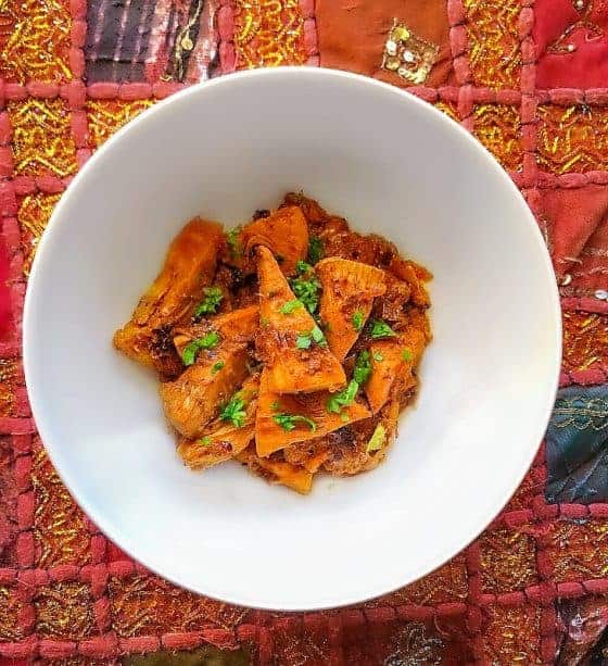 Kathal Sabzi Indian Jackfruit Recipe (using canned jackfruit)