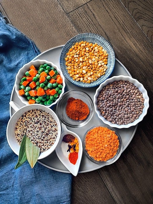 slow cooker curried lentil quinoa chili