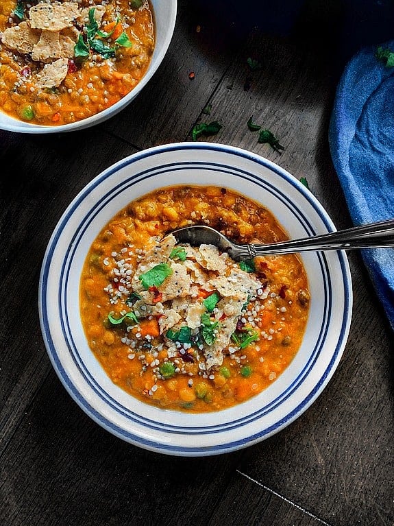 Slow Cooker Curried Lentil Quinoa Chili  V GF   slowcooker - 71