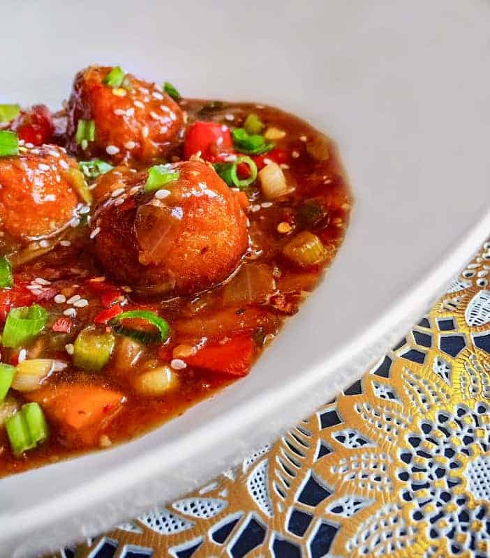 vegetarian manchurian recipe