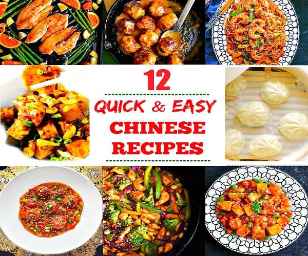 12 Quick - Easy Chinese Recipes #chinese #chineserecipes