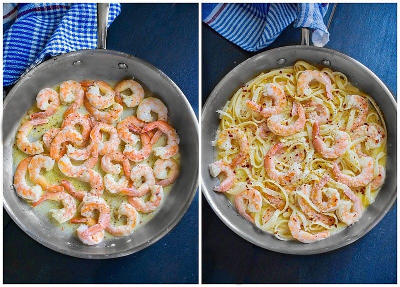 Lemon Shrimp Pasta In Garlic White Wine Sauce 20 Minutes Recipe