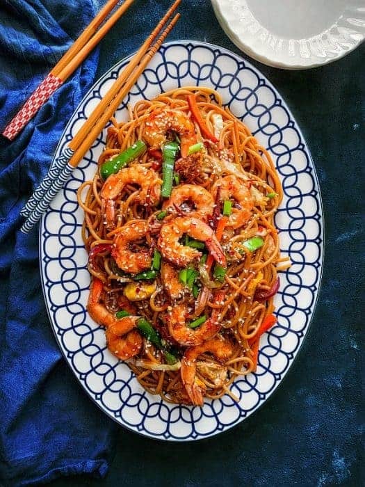 Restaurant Style Shrimp Chow Mein Recipe (7 Easy