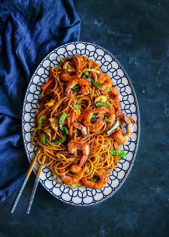 spicy shrimp chow mein recipe