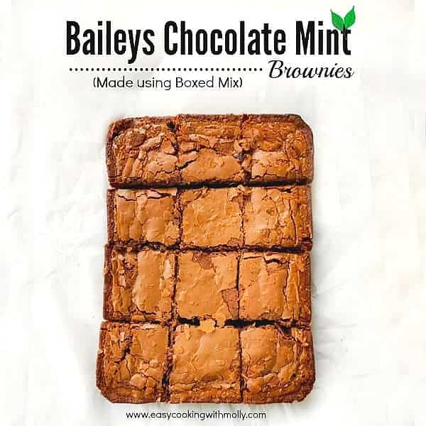 Baileys Chocolate Mint Brownies Recipe