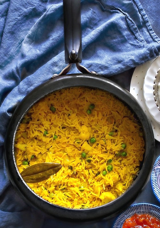 cauliflower peas pulao