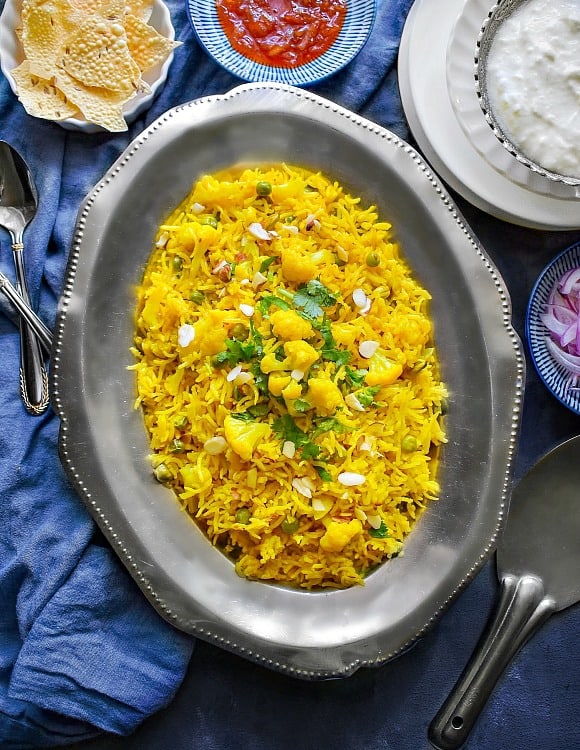 cauliflower pulao recipe