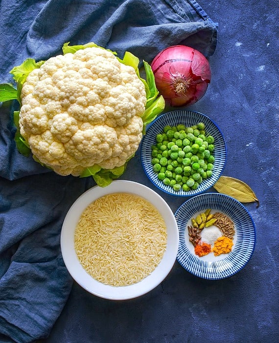how to make cauliflower pulao recipe