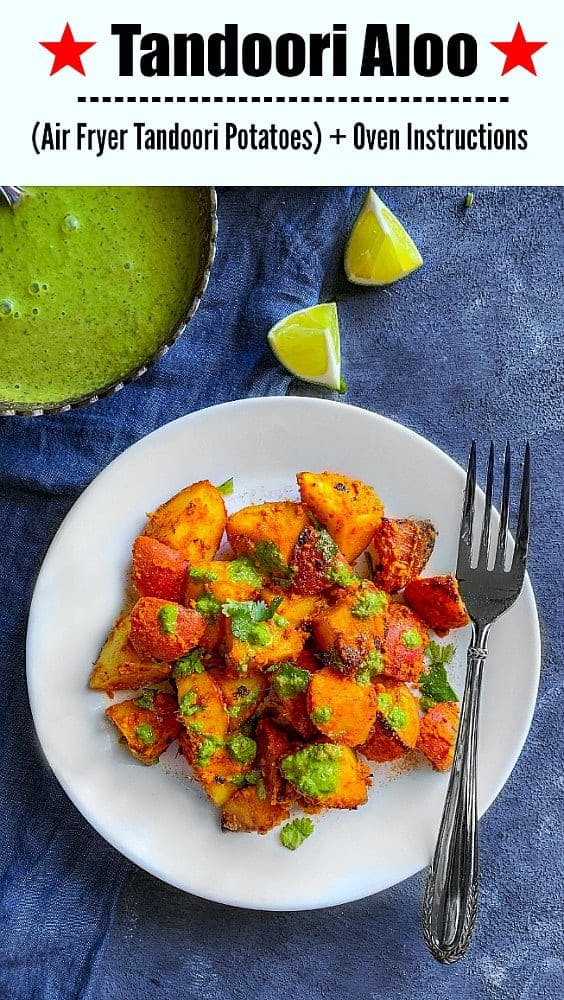 Tandoori Aloo (Air Fryer Tandoori Potatoes) : #tandoori #tandoorialoo #indianfood #airfryer #brunch #glutenfree