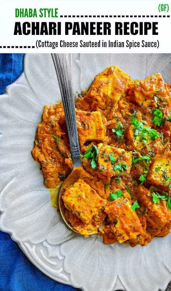 Restaurant Style Achari Paneer Masala Recipe