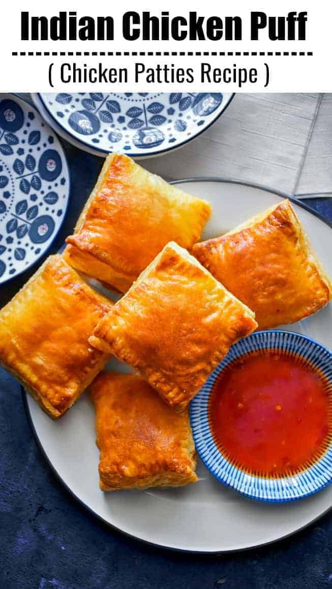 Indian Chicken Puffs recipe - Chicken Patties recipe