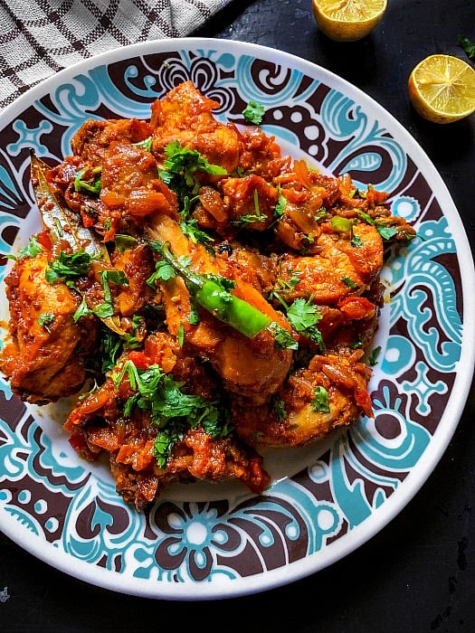 Indian ghee roast chicken