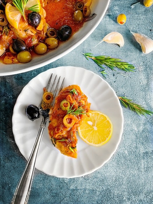 Mediterranean Chicken with Olives