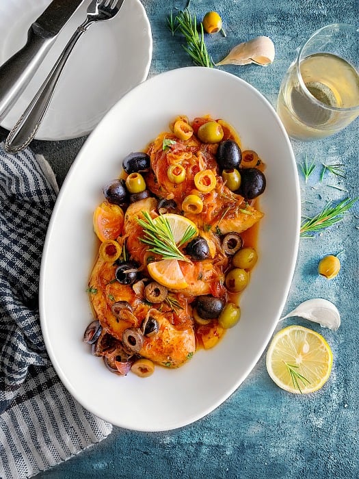 Mediterranean Chicken with Olives Recipe-1