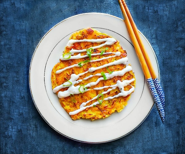 Okonomiyaki Japanese Cabbage Pancake recipe