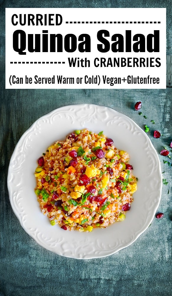 Curried Quinoa Salad with Cranberries