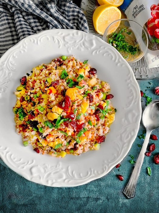 Curried Quinoa Salad with Cranberries